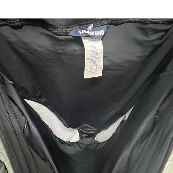 Lands End Swim Board Shorts Womens 18 Black Ditsy Floral Quick Dry Beach UPF50 - Picture 12 of 13